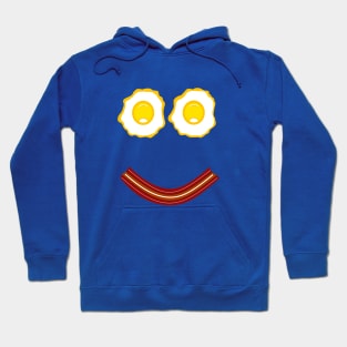 BACON And Eggs Breakfast Face Hoodie